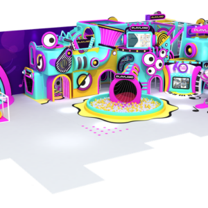 New Customized Indoor Kids Playground with Slides and Trampoline 238sqm