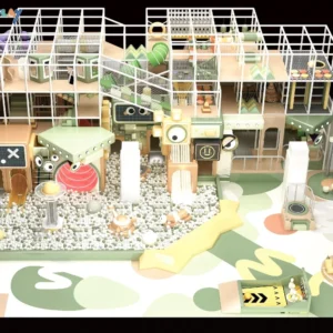 Custom Weird Sound Theme Indoor Playground With Interactive Slides Soft Play Zones