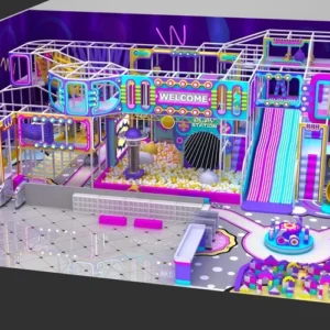 Dubai 485 sqm Custom Indoor Playground with Tall Slides and Soft Play Zones